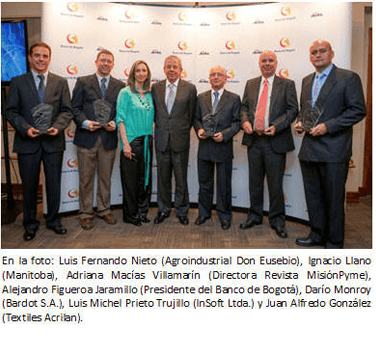 Premio Nacional Gacela MisiónPyme 2013 en la categoría de Liderazgo Tecnológico