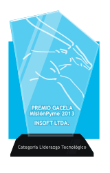 Premio Nacional Gacela MisiónPyme 2013 en la categoría de Liderazgo Tecnológico