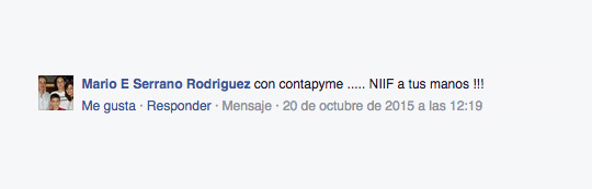 Testimonio sobre las NIIF en las manos de ContaPyme.