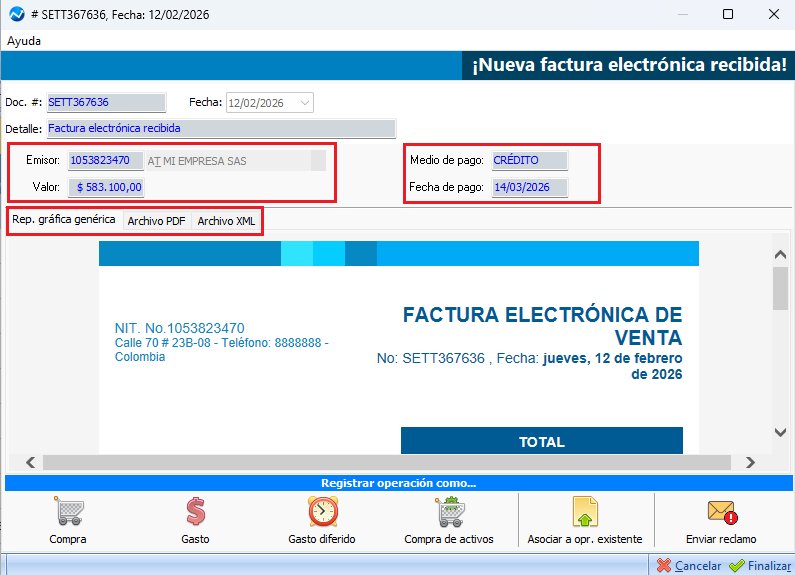 ContaPyme® — Paso 2: lee la factura y define la operación con un clic