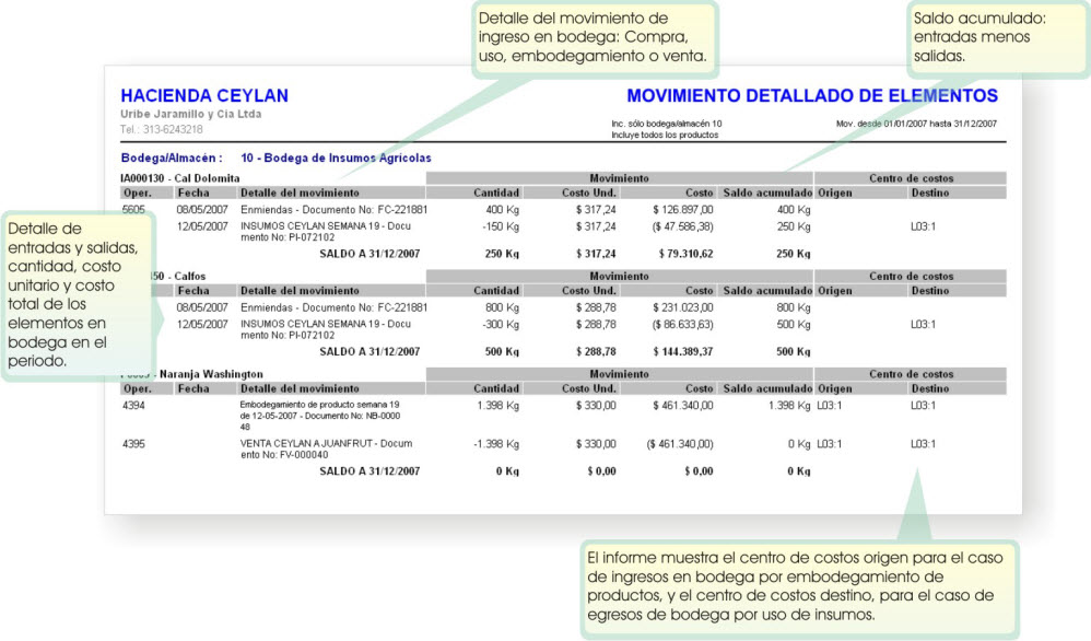 formato de informe de inventario
